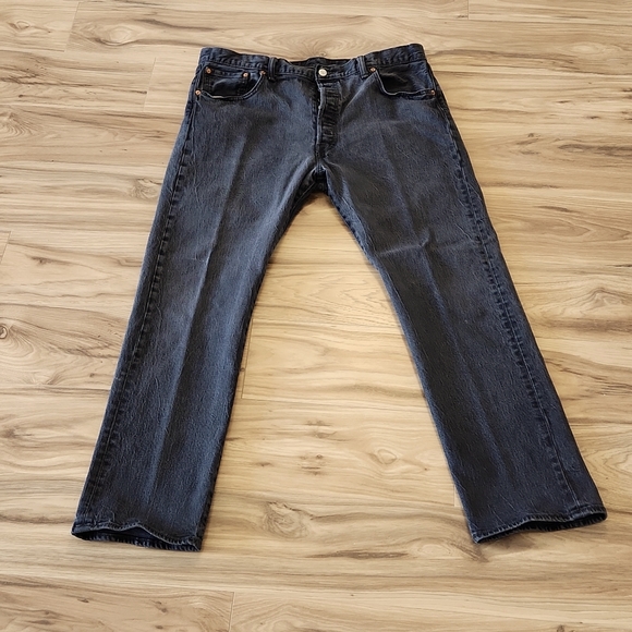 Levi's Other - Levi's 501 Black Denim Button Fly Jeans waist 40 length 32